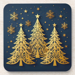 Golden Trio – Starry Pines Coaster