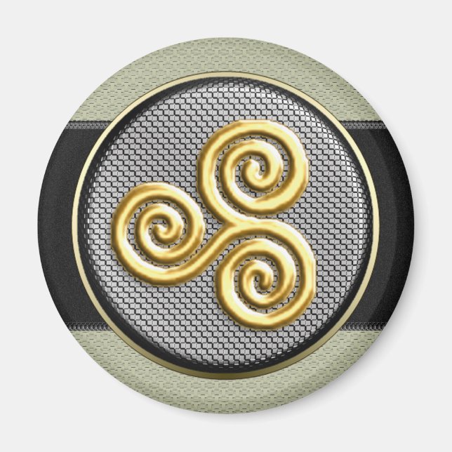 Golden Triskele Magnet (Front)