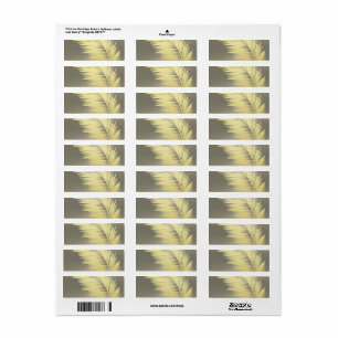 Golden Tropical Palm leaves