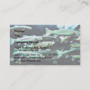Golden Trout Fish Sea World Business Card
