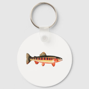 Golden Trout Key Ring