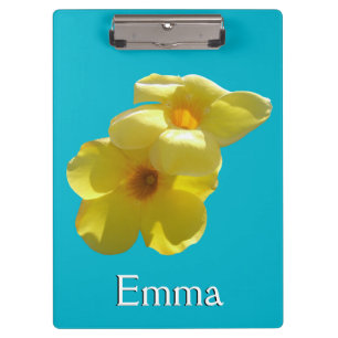 Golden Trumpet Flowers I Clipboard