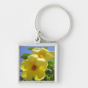 Golden Trumpet Flowers I Key Ring
