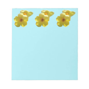 Golden Trumpet Flowers I Notepad