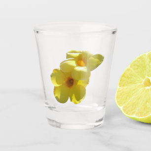 Golden Trumpet Flowers I Shot Glass