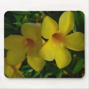 Golden Trumpet Flowers II Tropical Mouse Mat