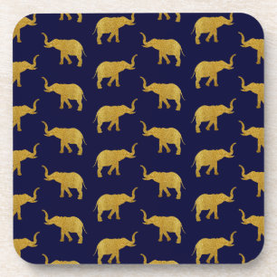 Golden Trumpeting Elephants Coaster