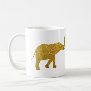 Golden Trumpeting Elephants Coffee Mug