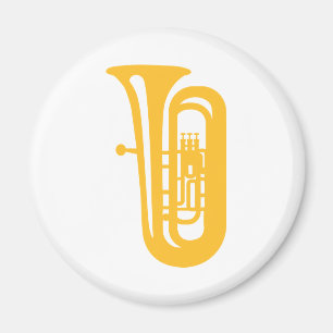 Golden Tuba Magnet