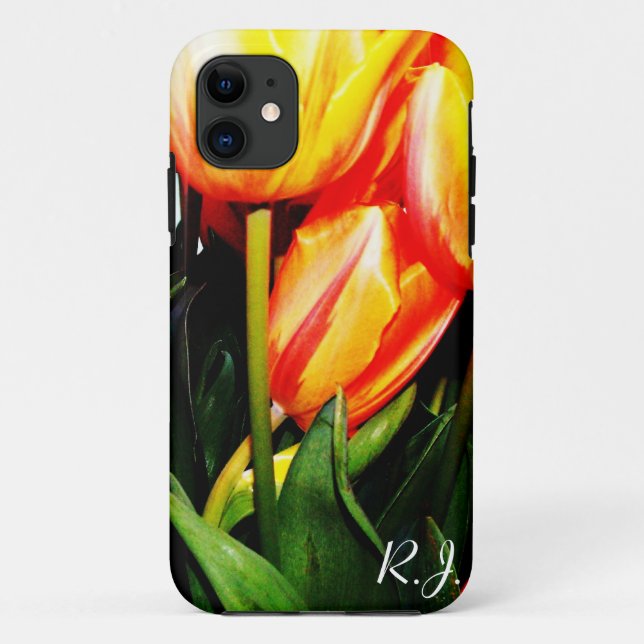 golden tulip flowers. Case-Mate iPhone case (Back)