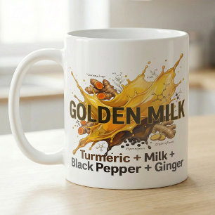 Golden Turmeric Latte Botanical Science  Coffee Mug