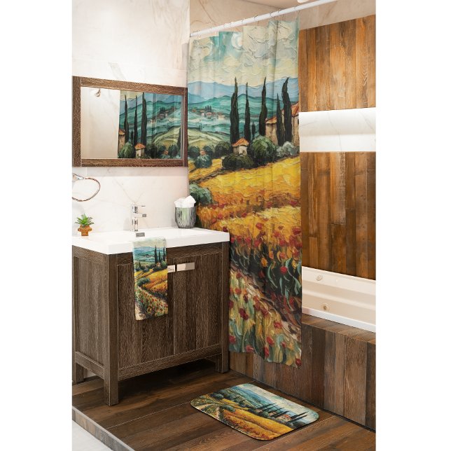 Golden Tuscany Dreams Shower Curtain (Creator Uploaded)
