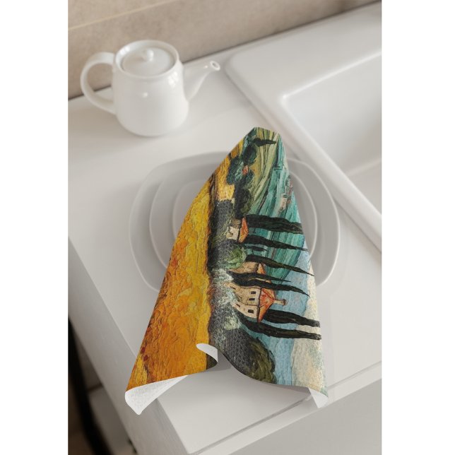 Golden Tuscany Dreams Tea Towel (Creator Uploaded)