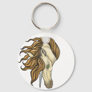 Golden Unicorn Key Ring