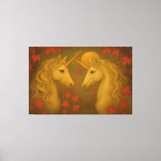 Golden Unicorn Lovers – Ultra Premium Fine Art Can Canvas Print