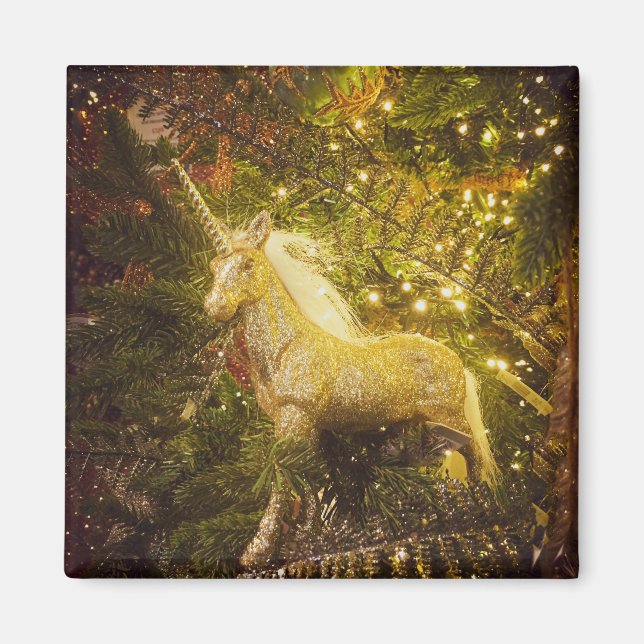 Golden Unicorn Magnet (Front)