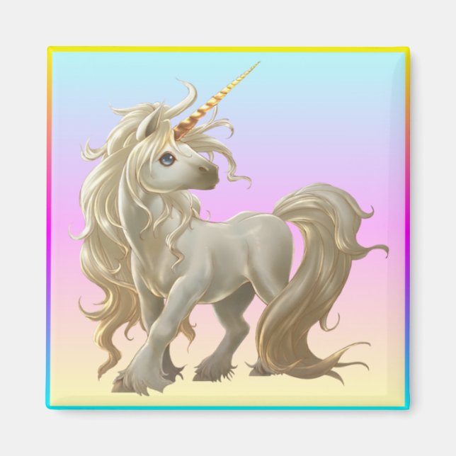 Golden Unicorn Magnet (Front)