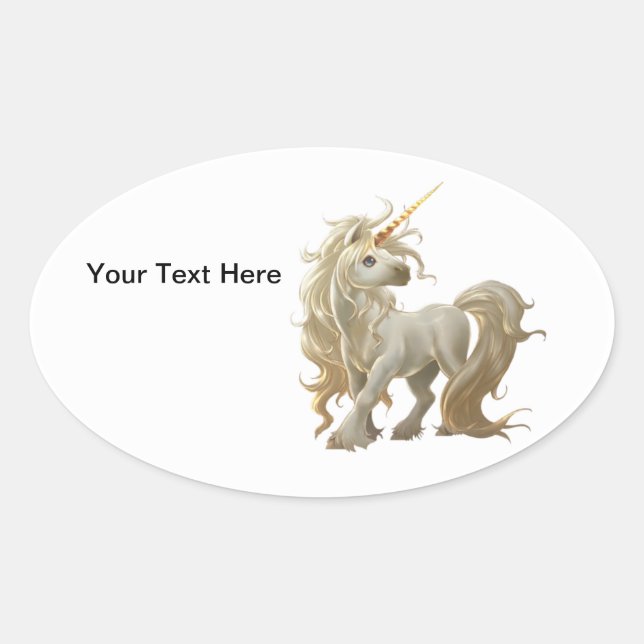 Golden Unicorn Sticker (Front)