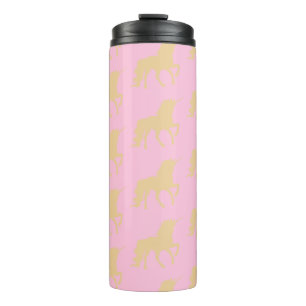 Golden Unicorn Thermal Tumbler
