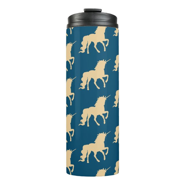 Golden Unicorn Thermal Tumbler (Front)