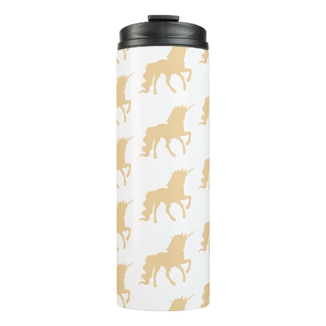Golden Unicorn Thermal Tumbler (Front)