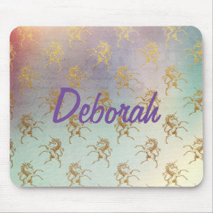 Golden Unicorns Mouse Mat