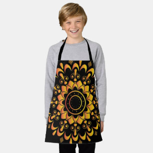 Golden Unique Mandala Design-95747 Apron