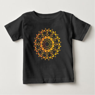 Golden Unique Mandala Design-95747 Baby T-Shirt