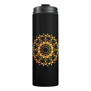 Golden Unique Mandala Design-95747 Thermal Tumbler