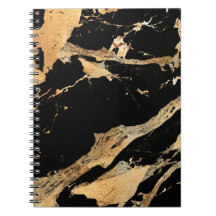 Golden Veins on Black Marble–Abstract Luxe Texture