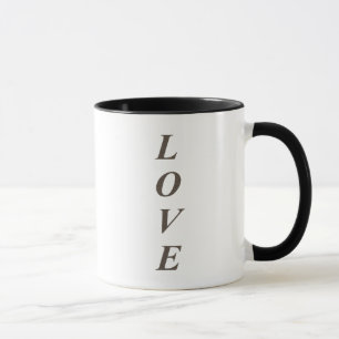 Golden Vertical LOVE Mug