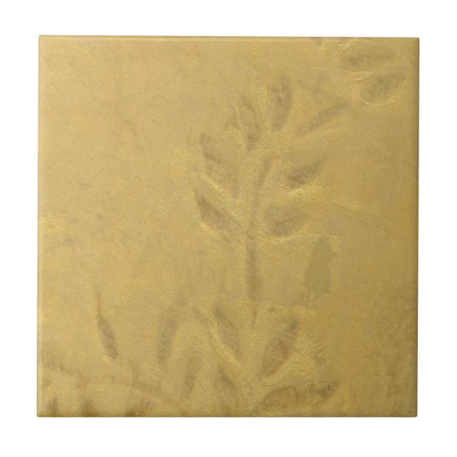 Golden Vine Faux Finish Tile (Front)