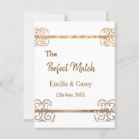 Golden vintage glitter the perfect match couple na