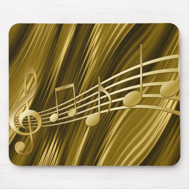 Golden violin key mouse mat (Front)