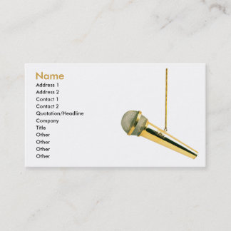 ♫ Golden Vocals ♫ Business Card