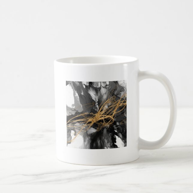 Golden Vortex I Coffee Mug (Right)