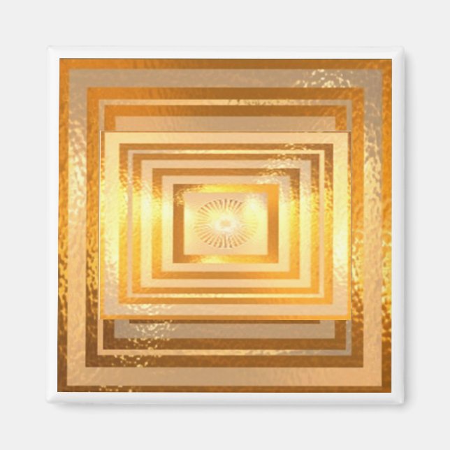 Golden Warm Energy Magnet (Front)