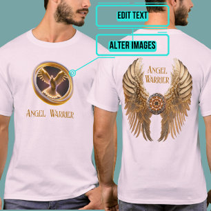 Golden Warrier Angel Wings Pink  T-Shirt