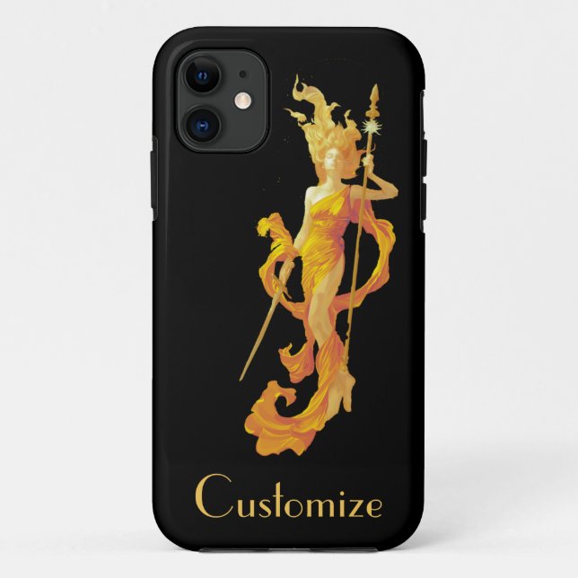 Golden Warrior Goddess Thunder_Cove Case-Mate iPhone Case (Back)