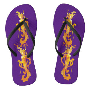 Golden Warrior Goddess Thunder_Cove Flip Flops