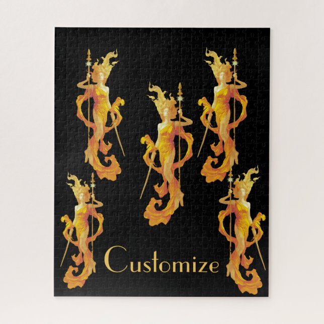 Golden Warrior Goddess Thunder_Cove   Jigsaw Puzzle (Vertical)