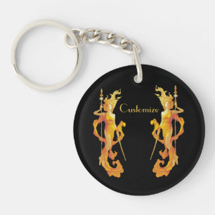 Golden Warrior Goddess Thunder_Cove  Keychain