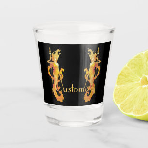 Golden Warrior Goddess Thunder_Cove Shot Glass