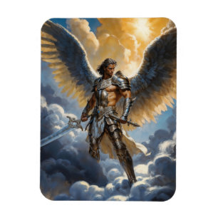 Golden Warrior of Heaven Archangel Michael Magnet