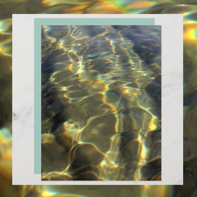 Golden Water Rippling with Colours Scrapbook Paper (Creator Uploaded)