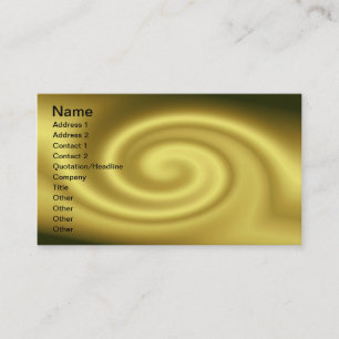 Golden Wave Business Card