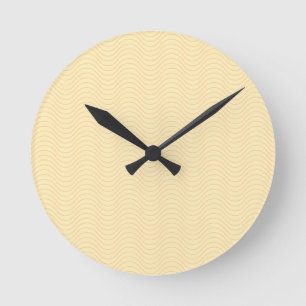Golden waves clock