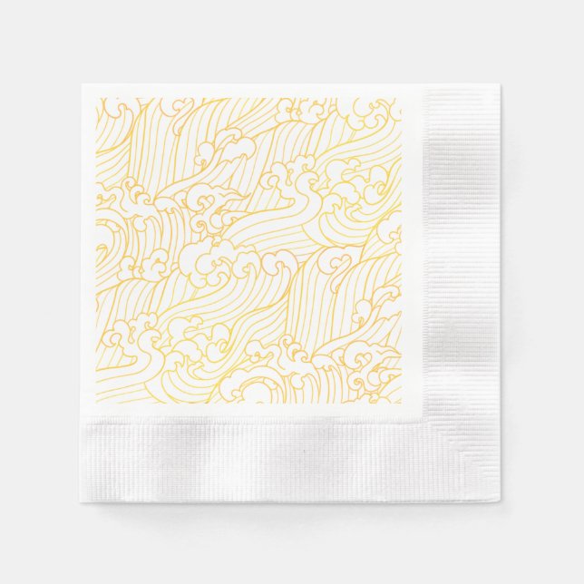 Golden Waves Napkin (Front)