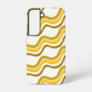 Golden Waves Pattern Samsung Galaxy Case