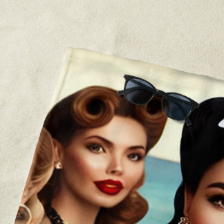 Golden Waves & Satin Dreams – Luxury Beach Towel